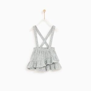 Zara Knitwear Crossback Suspender Skirt